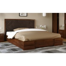 Кровать двуспальная 180x200 Тиффани с подъемным механизмом Arbor Drev дерево бук Орех Темный Кровать двуспальная 180x200 Тиффани с подъемным механизмом Arbor Drev дерево бук Орех Темный