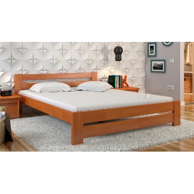 Кровать двуспальная 140x190 Симфония Arbor Drev дерево бук Ольха