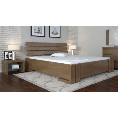 Кровать двуспальная 140x190 Домино Arbor Drev дерево бук Орех