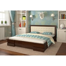 Кровать двуспальная 140x190 Регина Arbor Drev дерево бук Орех Темный