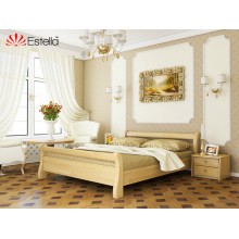 Кровать двуспальная деревянная 140х190 Estella Диана Бук (Щит-102) Л4