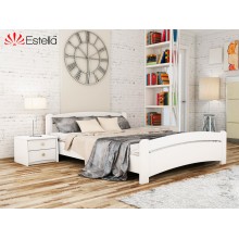 Кровать полуторная деревянная 120х200 Estella Венеция Белый (Щит-107) Л2.5 Кровать полуторная деревянная 120х200 Estella Венеция Белый (Щит-107) Л2.5