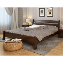 Кровать двуспальная 140x190 Венеция Arbor Drev дерево бук Орех Темный