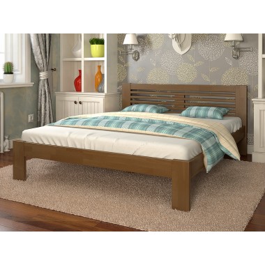 Кровать полуторная 120x200 Шопен Arbor Drev дерево бук Орех
