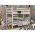 Двухъярусная кровать 80х200 Wellmebely Эрика Трансформер сосна Бежевый Л6