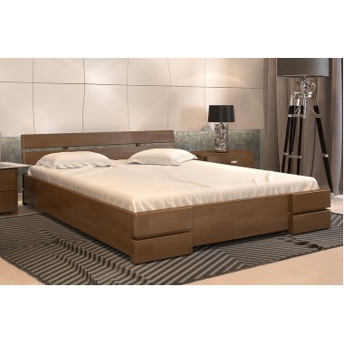 Кровать двуспальная 140x190 Дали Arbor Drev дерево бук Орех
