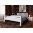 Кровать двуспальная 180x190 Ретро ЧДК (дерево ольха) Белый