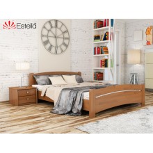 Кровать полуторная деревянная 120х200 Estella Венеция Ольха (Щит-105) Л2.5