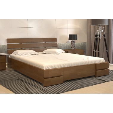 Кровать двуспальная 140x190 Дали Люкс Arbor Drev дерево сосна Орех