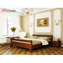 Кровать двуспальная деревянная 140х190 Estella Диана Каштан (Щит-108) Л4