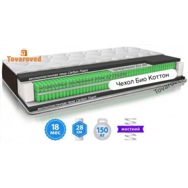 Матрас ортопедический 120х200 Sleep&Fly ORGANIC Delta