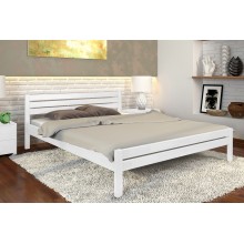 Кровать двуспальная 140x190 Роял Arbor Drev дерево бук Белый