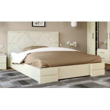 Кровать двуспальная 180x200 Тиффани с подъемным механизмом Arbor Drev дерево сосна Белый Кровать двуспальная 180x200 Тиффани с подъемным механизмом Arbor Drev дерево сосна Белый