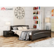 Кровать полуторная деревянная 120х200 Estella Венеция Венге (Щит-106) Л2.5