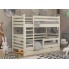 Двухъярусная кровать с Ящиками 80х190 и бортиком защитным внизу Wellmebely Эрика Трансформер сосна Бежевый Л6