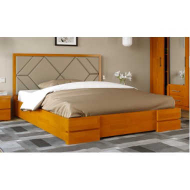 Кровать двуспальная 180x190 Тиффани с подъемным механизмом Arbor Drev дерево бук Ольха