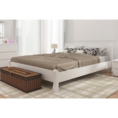 Кровать двуспальная 140x190 Венеция Arbor Drev дерево бук Белый