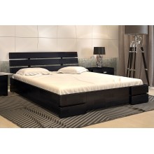 Кровать двуспальная 140x190 Дали Люкс Arbor Drev дерево бук Венге