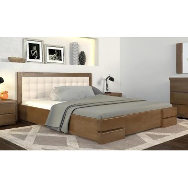 Кровать двуспальная 140x190 Регина Люкс Arbor Drev дерево бук Орех