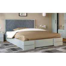Кровать двуспальная 180x200 Тиффани с подъемным механизмом Arbor Drev дерево бук Серый Кровать двуспальная 180x200 Тиффани с подъемным механизмом Arbor Drev дерево бук Серый