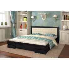 Кровать двуспальная 140x190 Регина Arbor Drev дерево сосна Венге