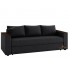 Диван Прямой Фокус-2 235х100 Еврокнижка Жаккард Графитовый Нэо (021) Киевский Стандарт