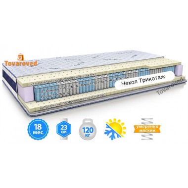 Матрас ортопедический 140х190 Велам MMTech MODEL H
