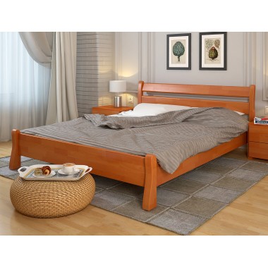 Кровать двуспальная 140x190 Венеция Arbor Drev дерево бук Ольха