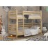 Двухъярусная кровать 90х200 Wellmebely Эрика Трансформер сосна Бук Л6