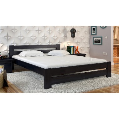 Кровать двуспальная 140x190 Симфония Arbor Drev дерево бук Венге