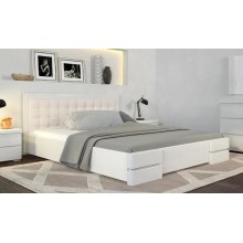 Кровать двуспальная 140x190 Регина Люкс Arbor Drev дерево бук Белый