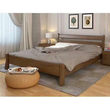 Кровать двуспальная 140x190 Венеция Arbor Drev дерево бук Орех