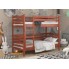 Двухъярусная кровать 80х190 Wellmebely Эрика Трансформер сосна Яблоня Л6