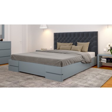 Кровать двуспальная 160x190 Камелия Arbor Drev дерево бук Серый